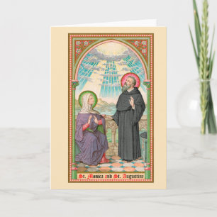 Tarjeta SS. Mónica y Agustín en Ostia (SAU 047)
