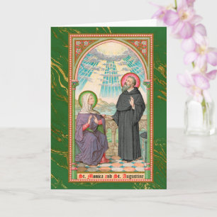 Tarjeta SS. Mónica y Agustín en Ostia (SAU 047)