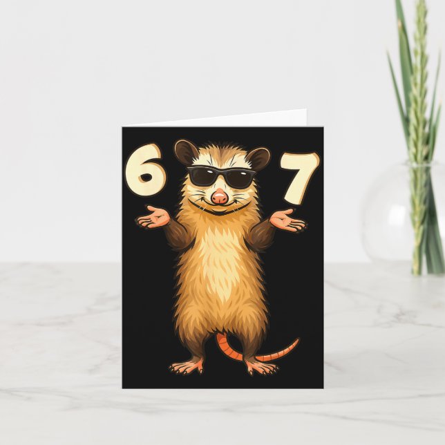 Tarjeta Ssum 67 Hand Motion Meme Funny Kids Teens Gen Alph (Anverso)