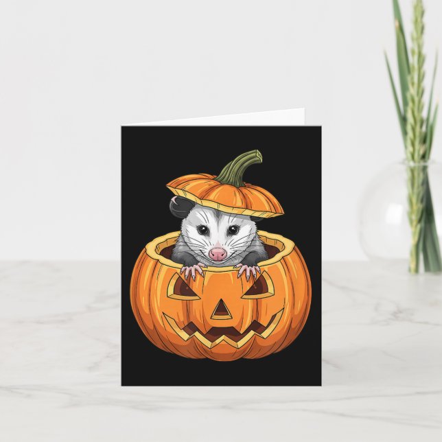 Tarjeta Ssum Pumpkin - Funny Halloween  (Anverso)