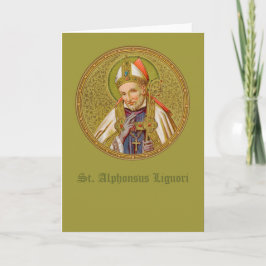 Tarjeta St. Alphonsus Liguori (SNV 02) (redonda)
