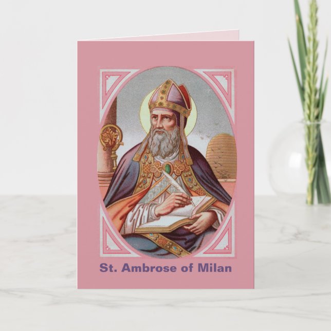 Tarjeta St. Ambrose of Milan (BEN 001) (Anverso)