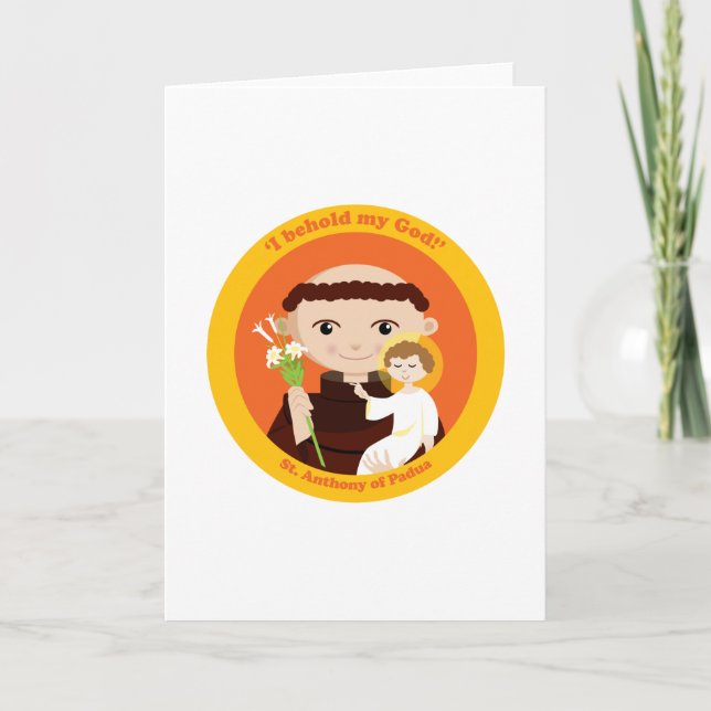 Tarjeta St Anthony de Padua (Anverso)