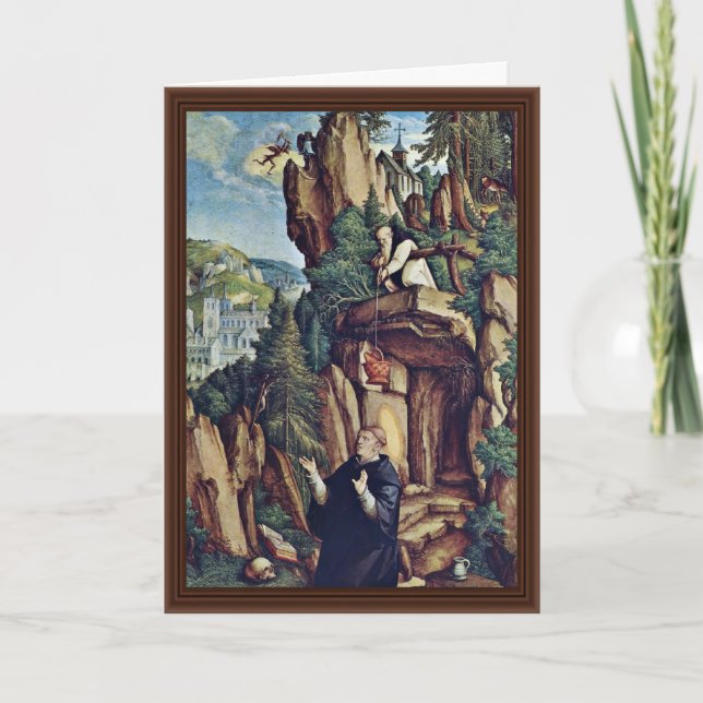 Tarjeta St. Benedicto en rezo de Meister Von Meßkirch (sea (Anverso)