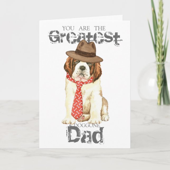 Tarjeta St. Bernard Dad (Anverso)