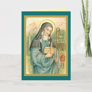 Tarjeta St. Brígida de Irlanda (M 014)