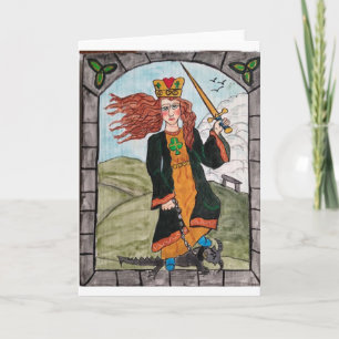 Tarjeta St Dymphna del Retablo creado por KK Hannegan