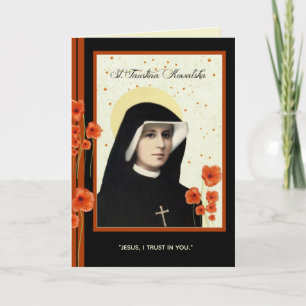 Tarjeta St. Faustina Divina Misericordia, Ofrenda de la Mi