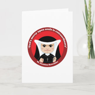 Tarjeta St. Faustina Kowalska