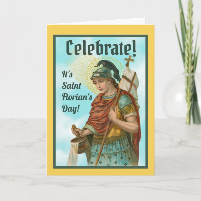 Tarjeta St. Florian con cubo (cielo despejado; M 019) (Anverso)