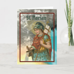 Tarjeta St. Florian con cubo (humo; M 019)
