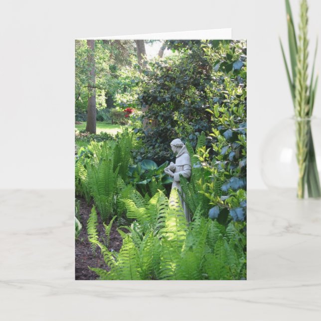 Tarjeta St Francis acoge con satisfacción la primavera (Anverso)