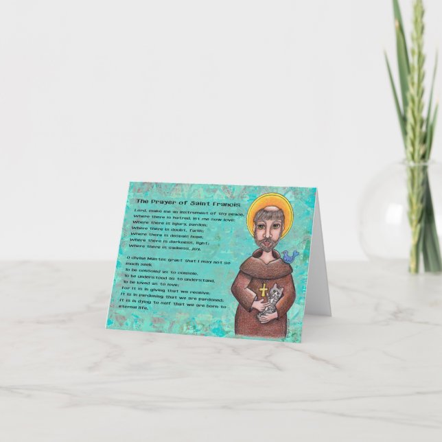 Tarjeta St Francis de Assisi Notecard (Anverso)
