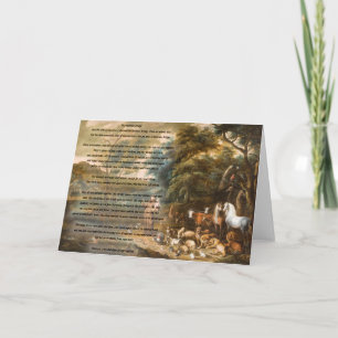 Tarjeta St Francis de Assisi y del puente del arco iris