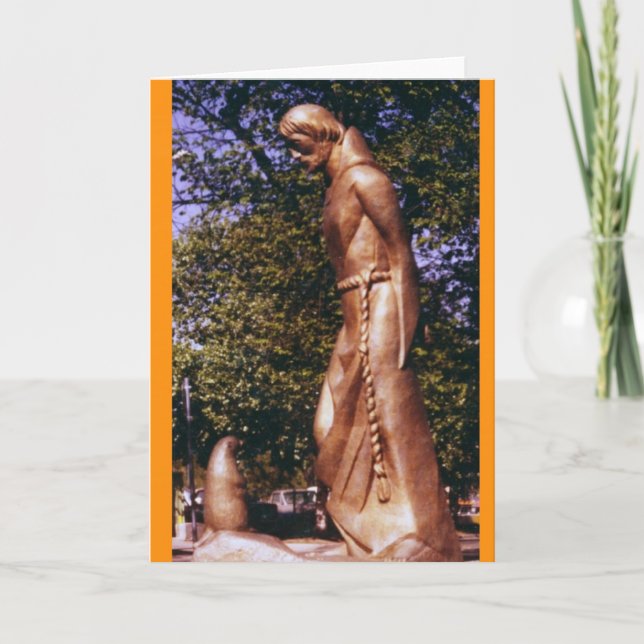 Tarjeta St Francis y el perro de las praderas (Anverso)