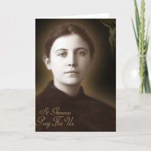 Tarjeta St Gemma Galgani,