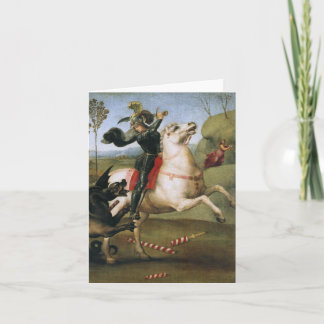 Tarjeta St. George Fighting Dragon Raphael Bella Artes