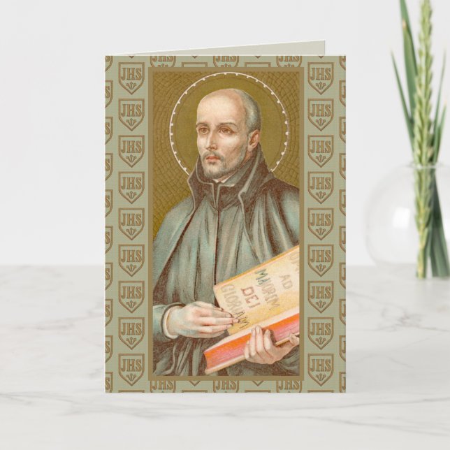 Tarjeta St. Ignatius Loyola (JM 27) Saludo (Anverso)
