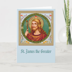 Tarjeta St. James the Greater (JMAS04) Saludo en blanco