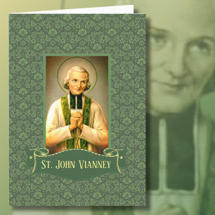 Tarjeta St. John Vianney, sacerdote