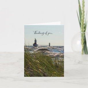 Tarjeta St Joseph Detrás De Las Ovejas Del Mar Pensando En