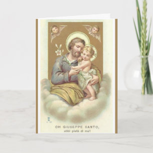 Tarjeta St. Joseph  DÍA DEL PADRE Ángeles Lirio