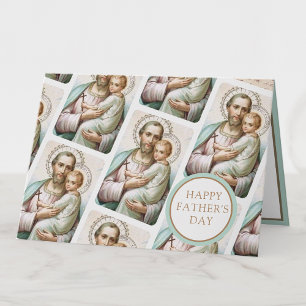 Tarjeta St. Joseph  Fathers Day Catholic Religious  Card
