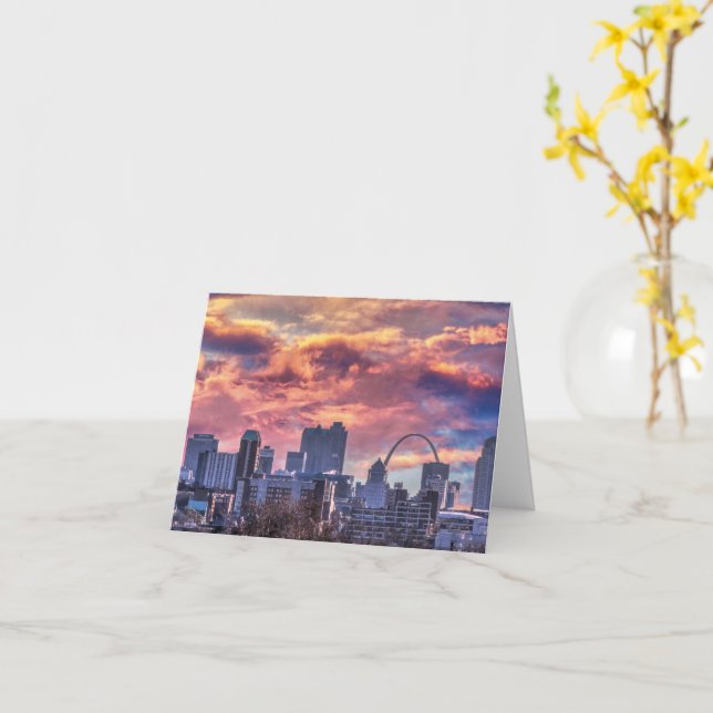 Tarjeta St. Louis Sunrise (flor amarilla)