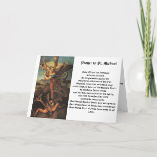 Tarjeta St. Michael el Archangel