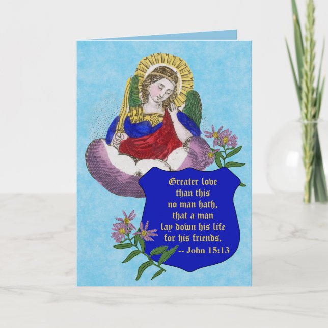 Tarjeta St. Michael el Archangel (M 009) Blank Condolence (Anverso)