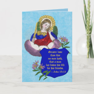 Tarjeta St. Michael el Archangel (M 009) Blank Condolence