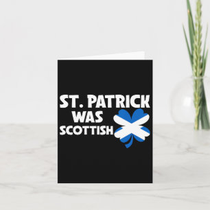 Tarjeta St Patrick era escocés Bandera Patriótica St Patri