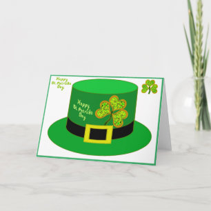 Tarjeta St Patrick Leprechaun Card Fiesta Gorra pdf
