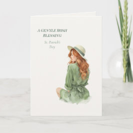 Tarjeta St. Patrick’s Day Irish Luck Poetic Greeting Card
