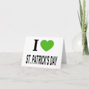 Tarjeta ❤️ ST. PATRICKS DAY con corazón verde