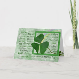 Tarjeta St. Patrick's Day Lucky Clover
