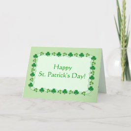 Tarjeta St. Patrick's Day Magic Shamrock