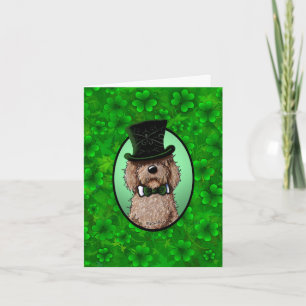 Tarjeta St. Patrick's Goldendoodle