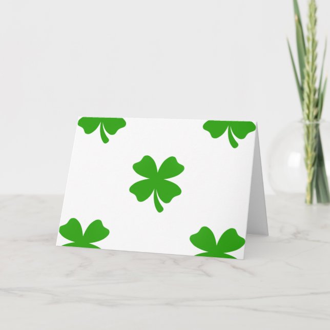 Tarjeta st patricks obstruyen la emoji (Anverso)