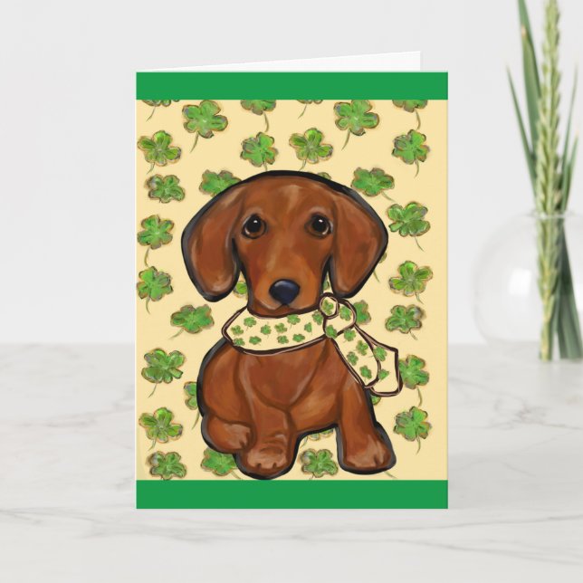 Tarjeta St.Patty Doxie  (Anverso)