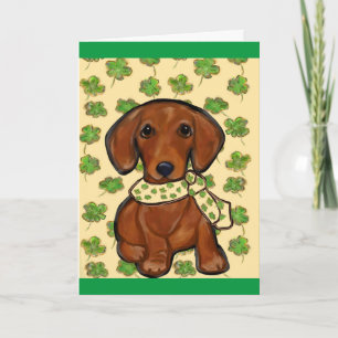 Tarjeta St.Patty Doxie 