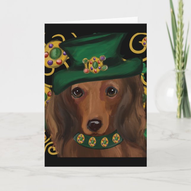 Tarjeta St.Patty Doxie (Anverso)