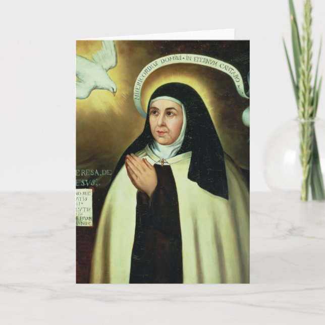 Tarjeta St Theresa de Ávila 1570 (Anverso)