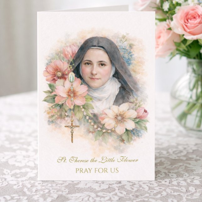 Tarjeta St. Thérèse Holy Rosary “Everything is Grace” (Subido por el creador)