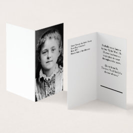 Tarjeta St. Therese la flor pequeña