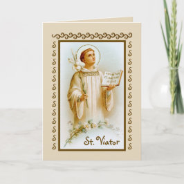 Tarjeta St. Viator the Catechist (BF 02) Blank