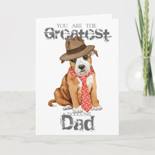 Tarjeta Staffordshire Bull Terrier Dad