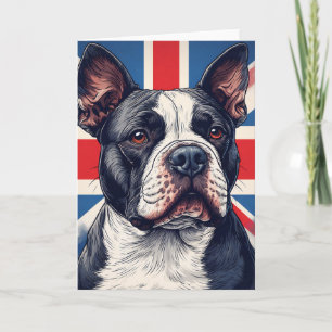 Tarjeta Staffordshire Bull Terrier Reino Unido