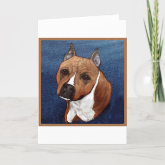 Tarjeta Staffordshire Terrier americano