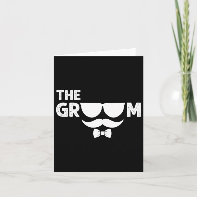 Tarjeta Stag Groomsmen Boda Te (Anverso)